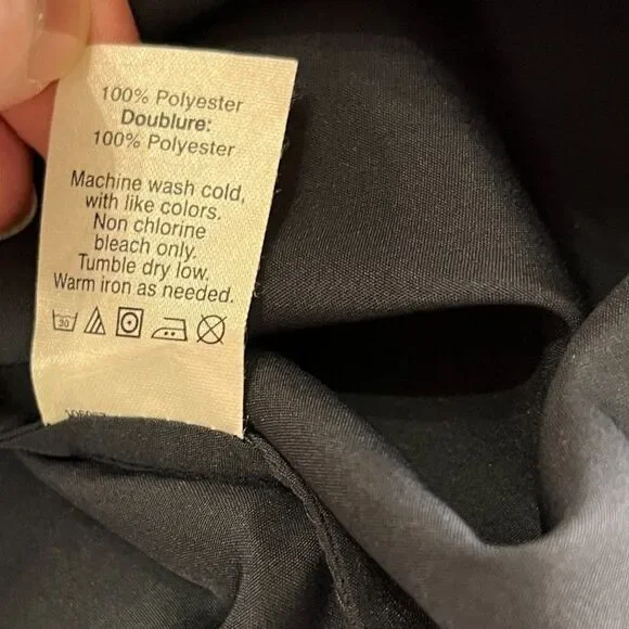 J.Crew Dark Navy Chiffon Dress – Style 56002 – Size 10 - Picture 12 of 14